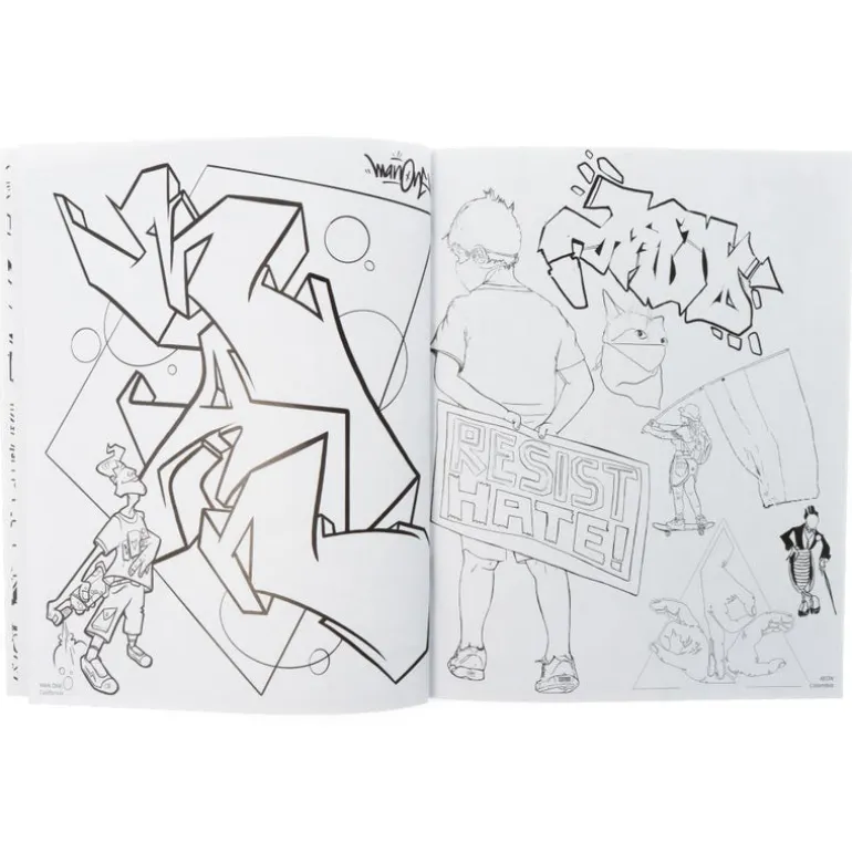 American Graffiti Coloring Book