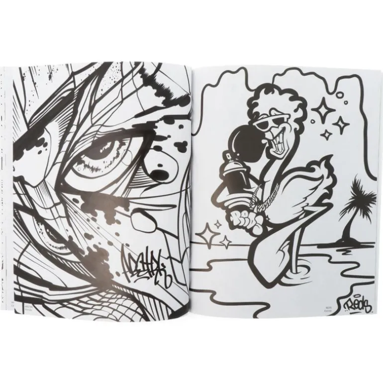 American Graffiti Coloring Book