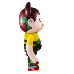 1000% Bearbrick Bape × Pekochan (grün)