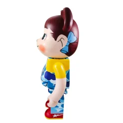 1000% Bearbrick Bape × Pekochan (Blau)
