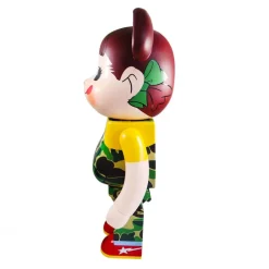 1000% Bearbrick Bape × Pekochan (grün)