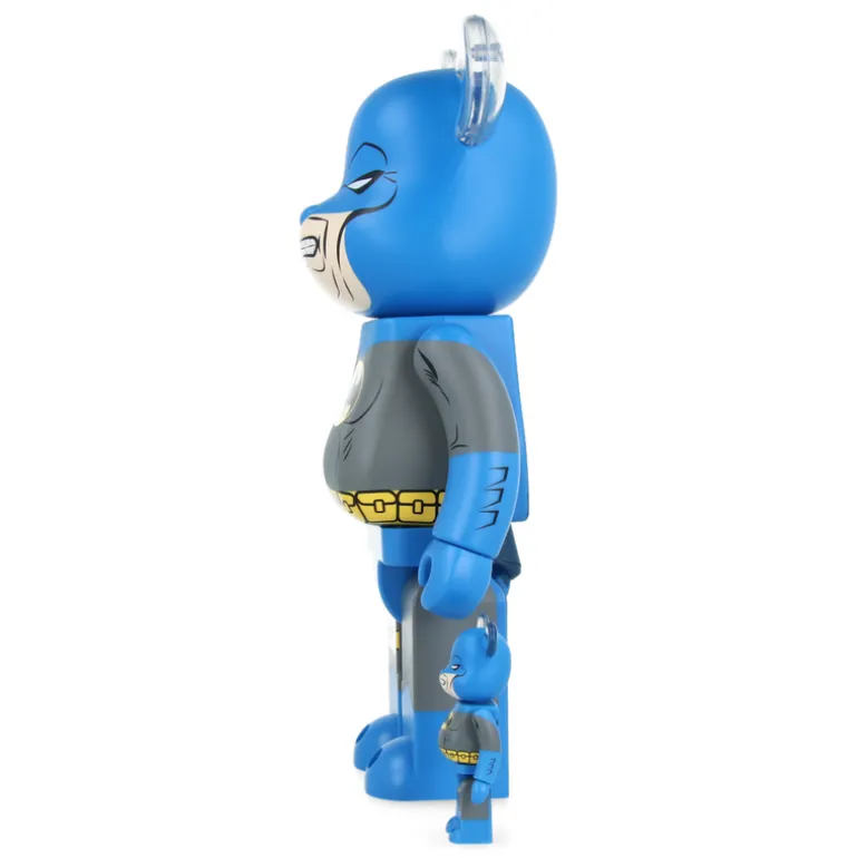 400% + 100% Bearbrick Batman Dark Knight (TDKR Blue Ver.)
