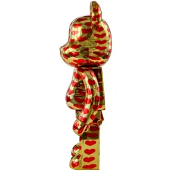400% + 100% Bearbrick Gold Herz