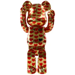 400% + 100% Bearbrick Gold Herz