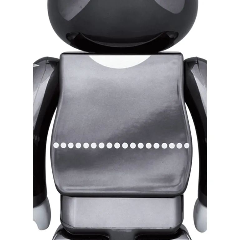 1000% Bearbrick Kiss Star Child Chrome Ver.