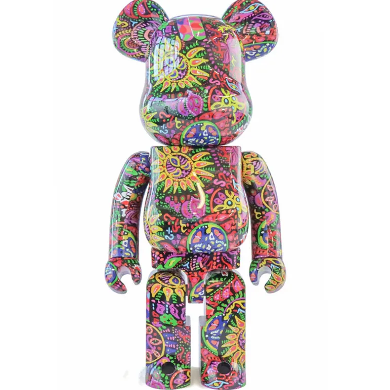 1000% Bearbrick Psychedelic Paisley
