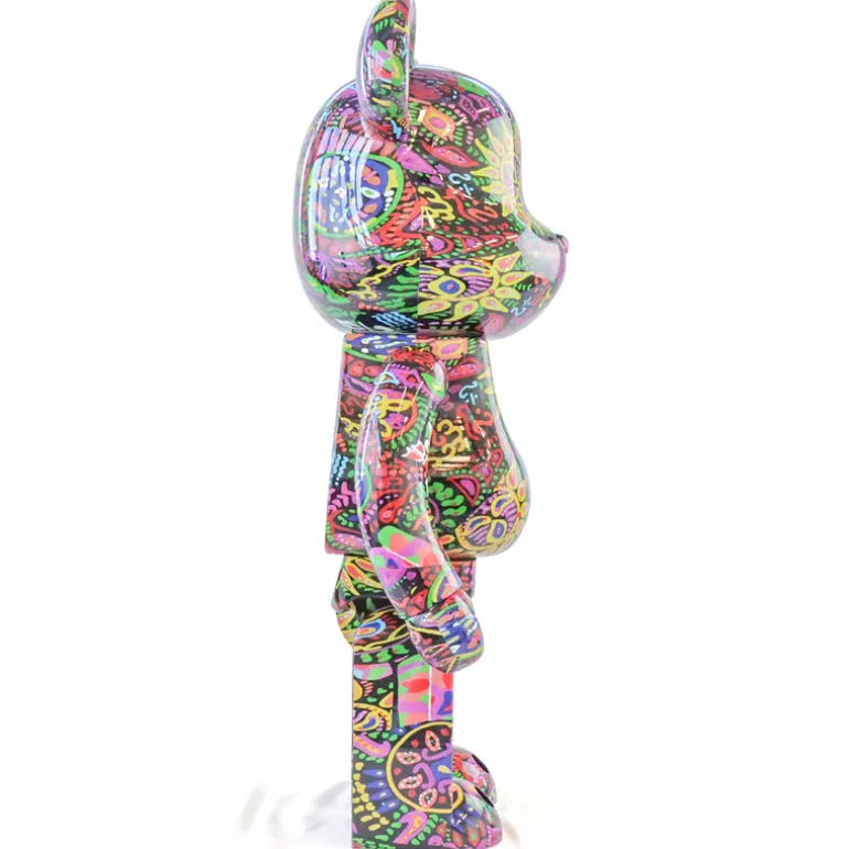 1000% Bearbrick Psychedelic Paisley