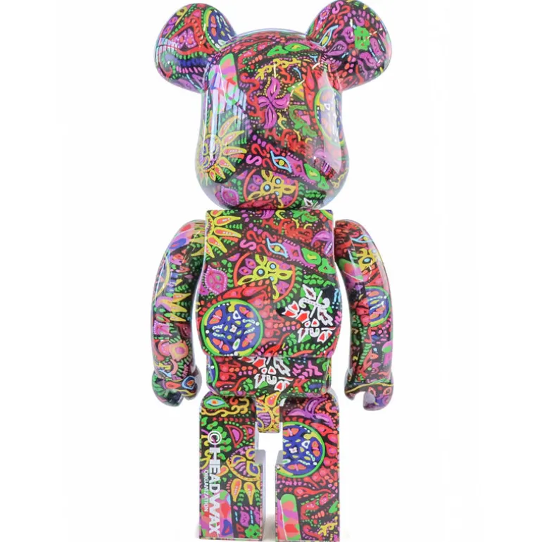 1000% Bearbrick Psychedelic Paisley
