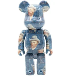 1000% Bearbrick VanGogh Museum Self Portrait