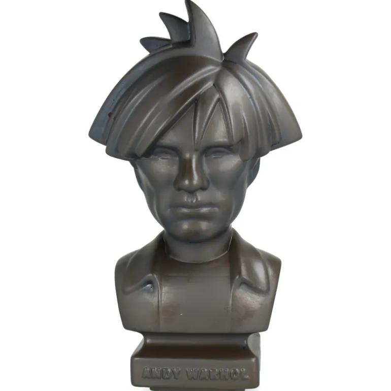 CERAMIK Andy Warhol Bust 80s ASH GOLD