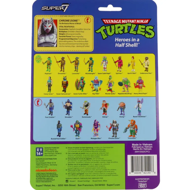 Chrome Dome (Tortues Ninja - TMNT) - ReAction figures