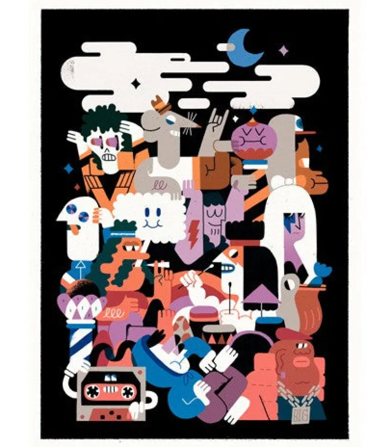 Hedof - Effenaar New Years Eve Giclee Print