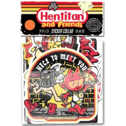 Hentitan and Friends - Orange Sticker Pack