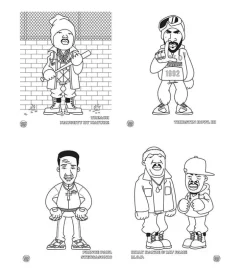 Hip hop coloring book East Coast edition