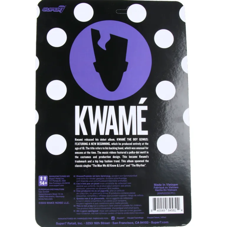 Kwamé (Black and White Polka Dot) - ReAction Figures Wave 1