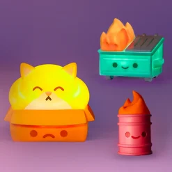 Lil Trash Fire Rechargeable Night Light