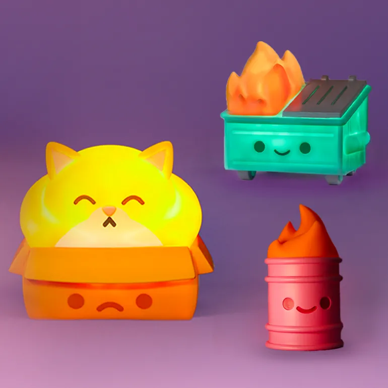 Lil Trash Fire Rechargeable Night Light