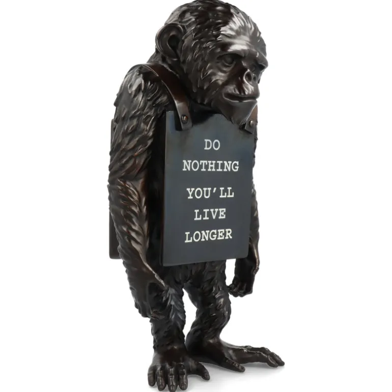 Monkey Sign Bronze Statue 2 - Banksy X Medicom Toy
