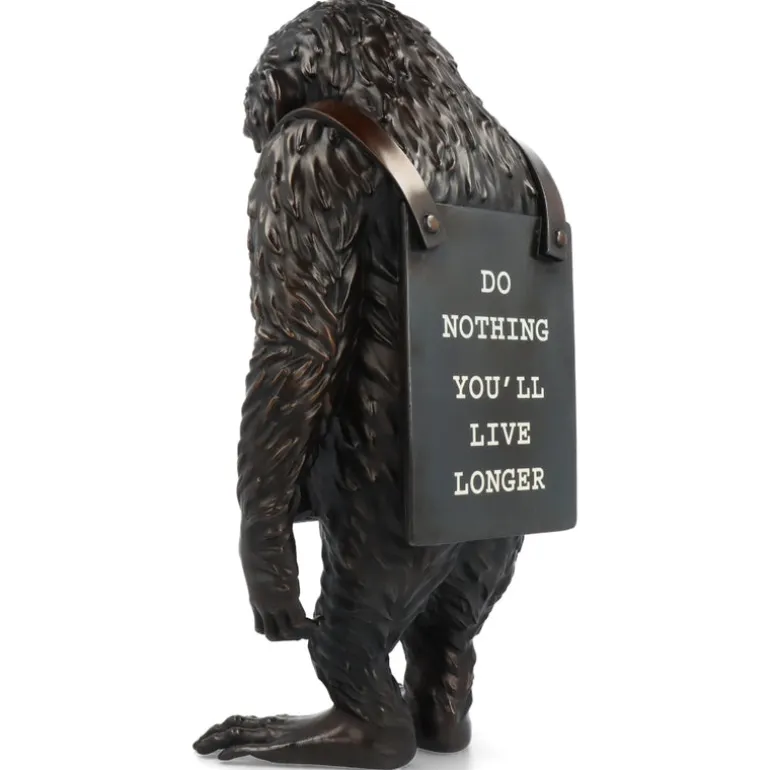 Monkey Sign Bronze Statue 2 - Banksy X Medicom Toy