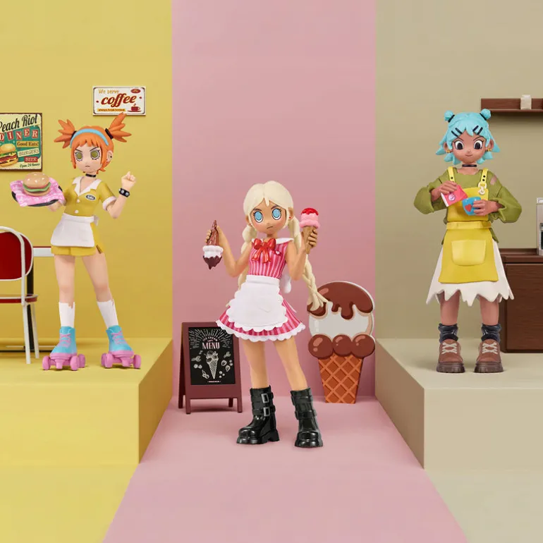 Peach Riot Rush Hour Series Figures