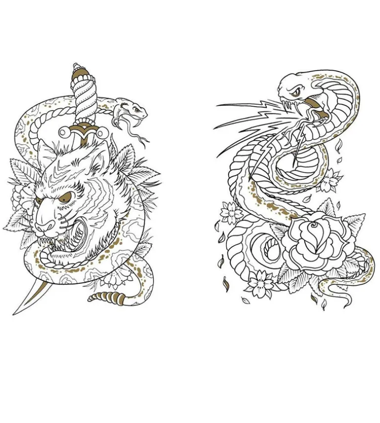 Tattoo Colouring Book