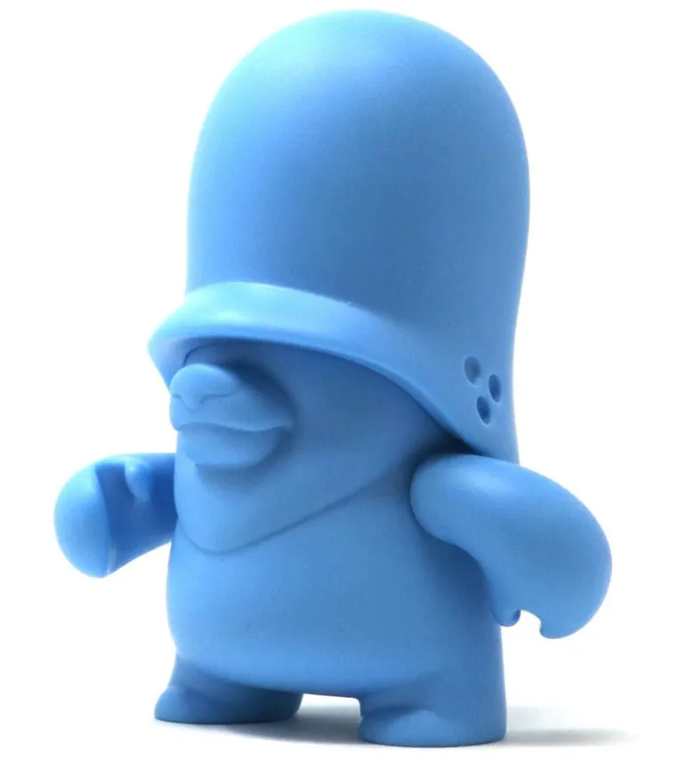 4" Teddy Troops 2.0 DIY/CMYK - Cyan