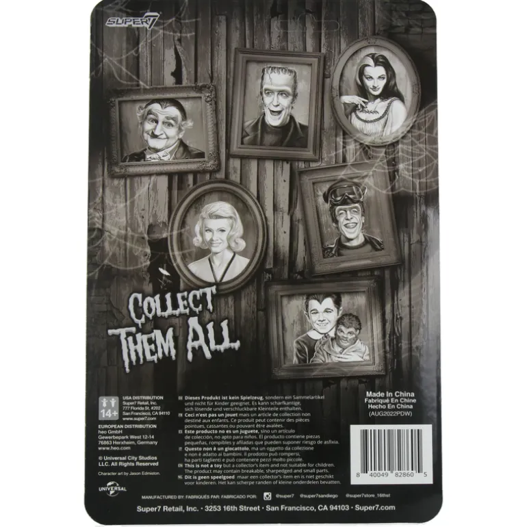 The Munsters Hot Rod Herman (Grayscale) - ReAction Figures