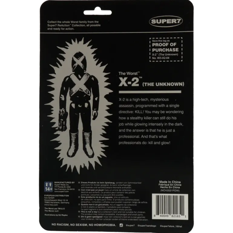 X-2 (Monster Glow) - The Worst - ReAction figure