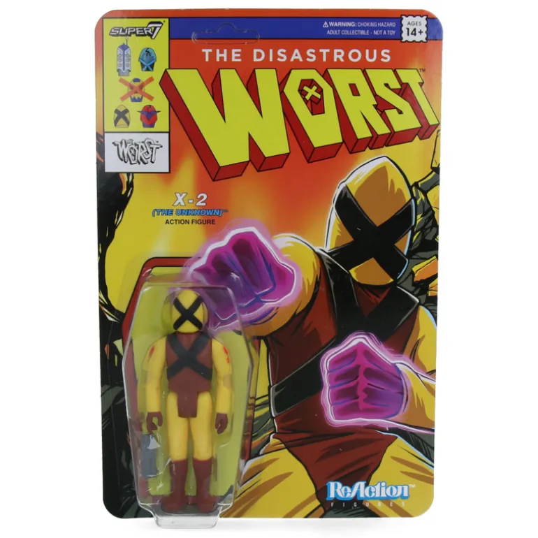 X2 (The Unknown) - The Worst (Mutant Team) - ReAction Figures Wave 5