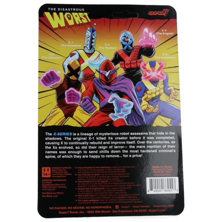 X2 (The Unknown) - The Worst (Mutant Team) - ReAction Figures Wave 5